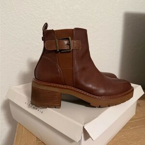 Alex Marie Chestnut Ankle Booties